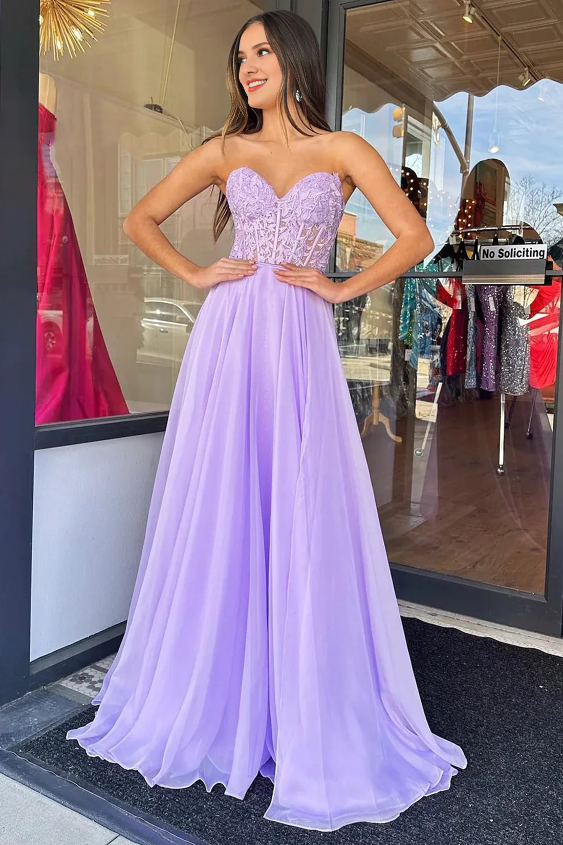 Lace Up Floor Length Off-the-Shoulder Tulle Backless Lace Long Evening Dress Corset