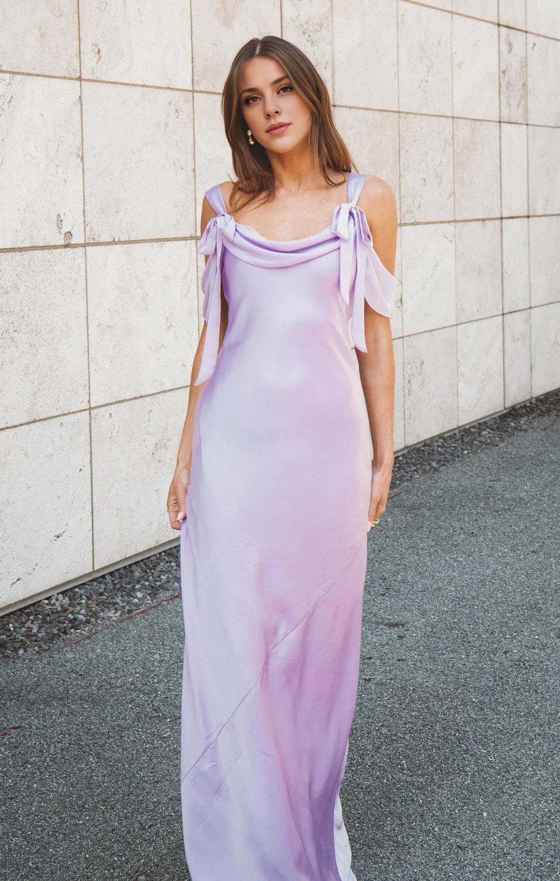 Weitese Dress Regular Straps Square Neck Sleeveless Maxi Dress Column Simple Backless Prom Dress