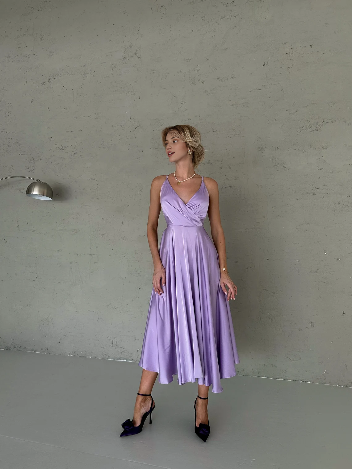 Lavender Prom Dress Without Sleeves Open Back Bridesmaids Dress For Special Occasions Light Blue Backless Prom Dress For Bridesmaids