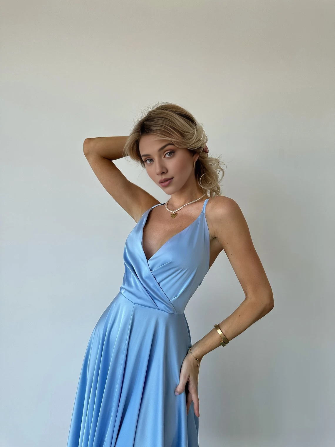 Lavender Prom Dress Without Sleeves Open Back Bridesmaids Dress For Special Occasions Light Blue Backless Prom Dress For Bridesmaids