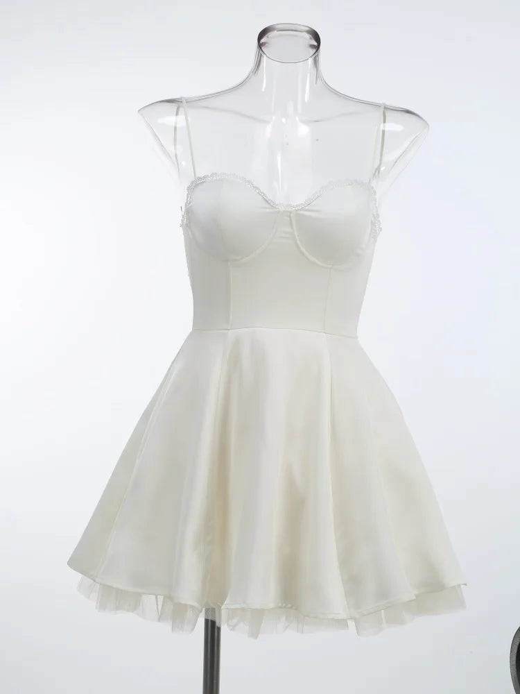 Lovely A-Line Sweetheart Spaghetti Straps Corset Flirty Pink Mini Homecoming Dress