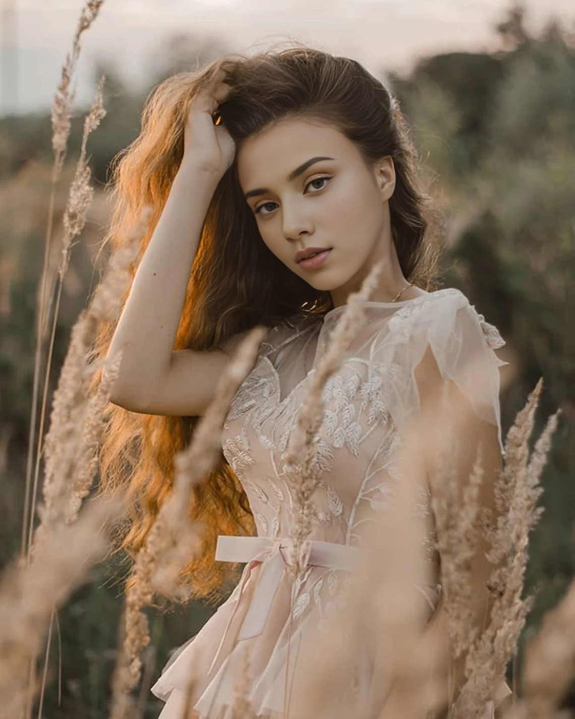 Magic Evening Dress With Tiered Floral Decor Gown Tulle Wedding Party Dress Floor Length Pink Prom Dress