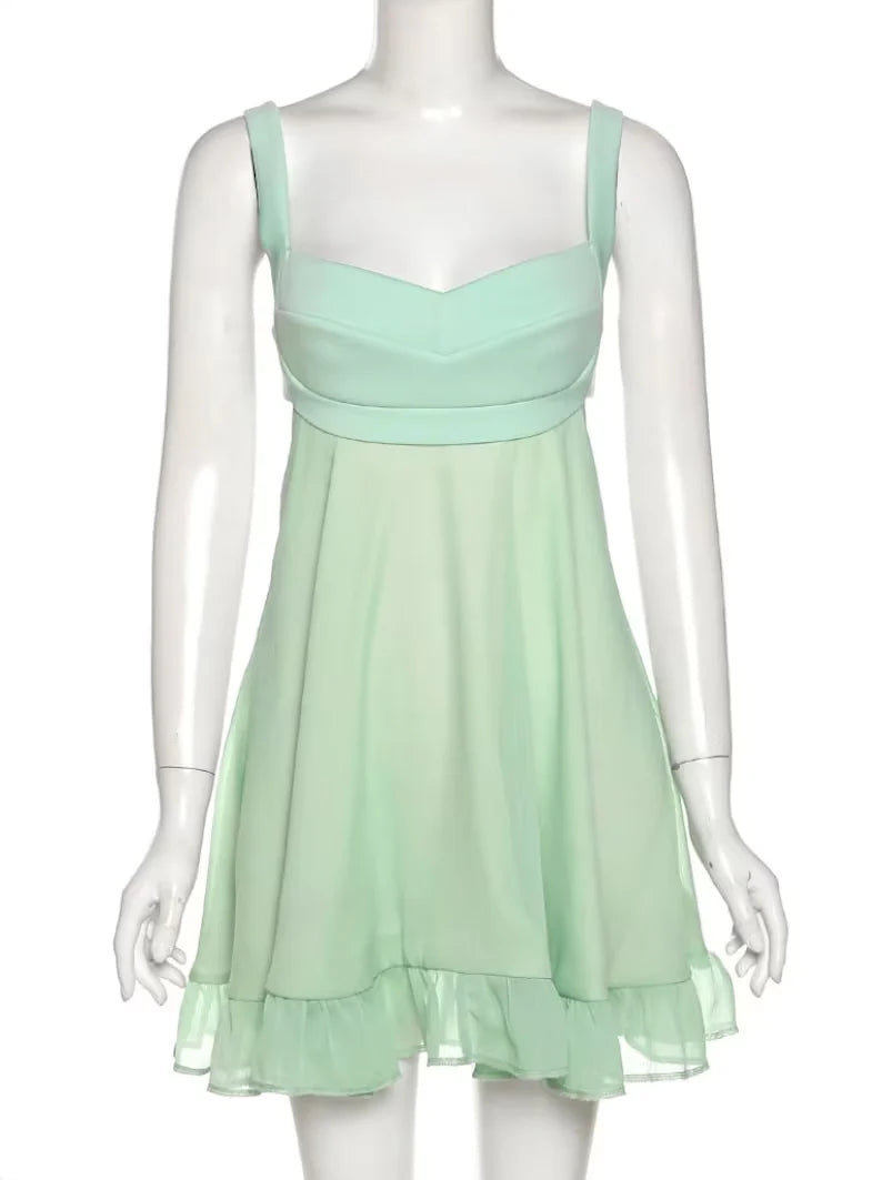 Weitese Dresses Formal Green A-line Mini Homecoming Dress,Backless Party Dress Stores With Prom Dresses