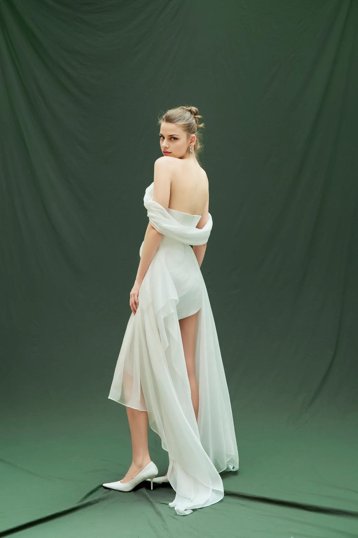 Mini robe de mariée, robe à épaules dénudées, robe de mariée, robe de fiançailles, robe de mariée courte, robe grande taille, robe de soirée, cadeau pour elle, robe de bal 