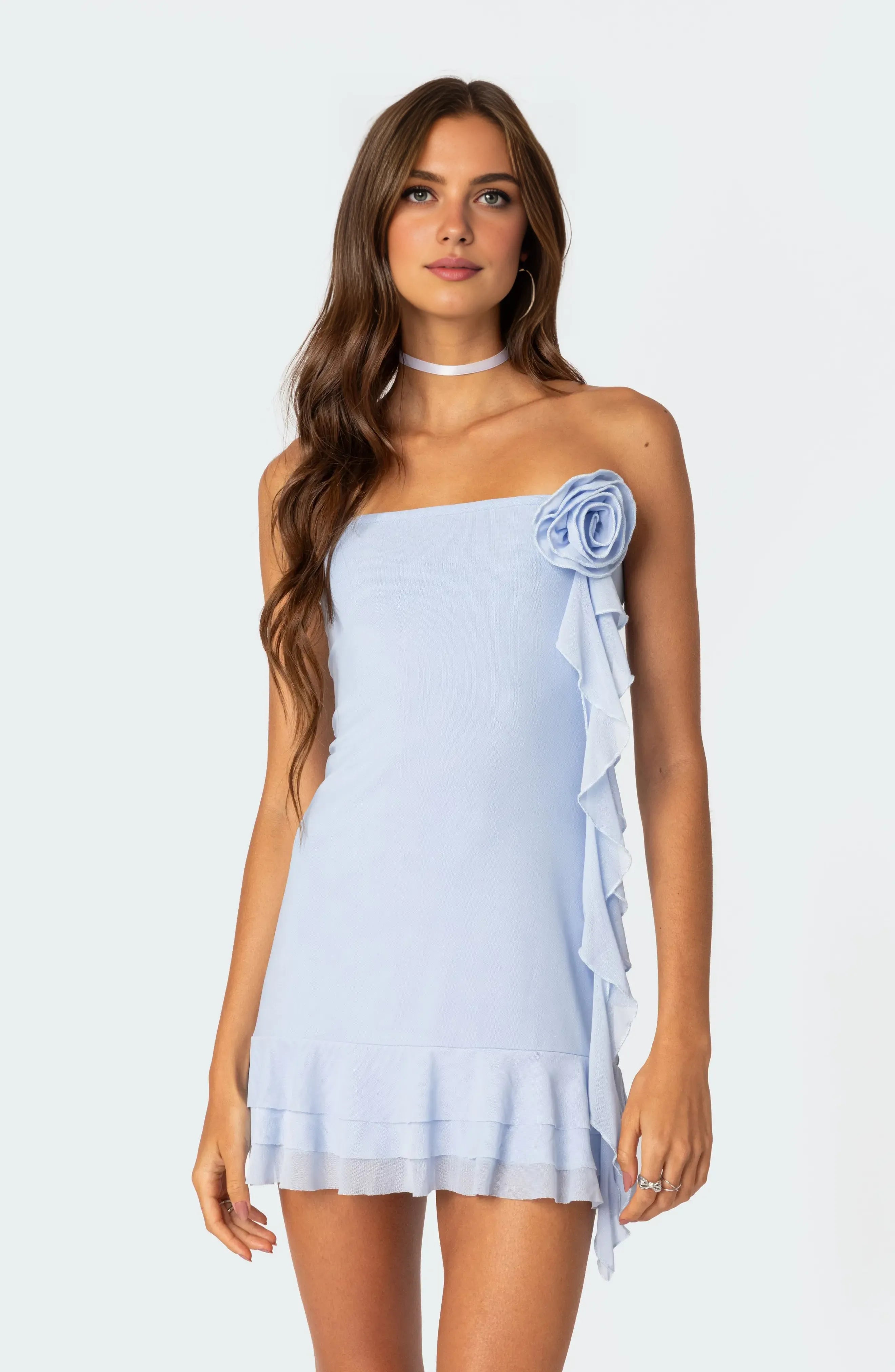 Modern A-Line/Princess Strapless Sleeveless Backless Short-Mini Homecoming Dress