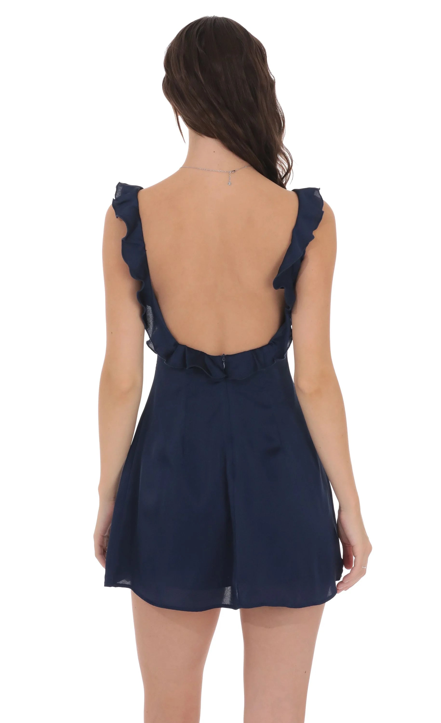 Modern A-Line/Princess V-Neck Sleeveless Open Back Short-Mini Homecoming Dresses