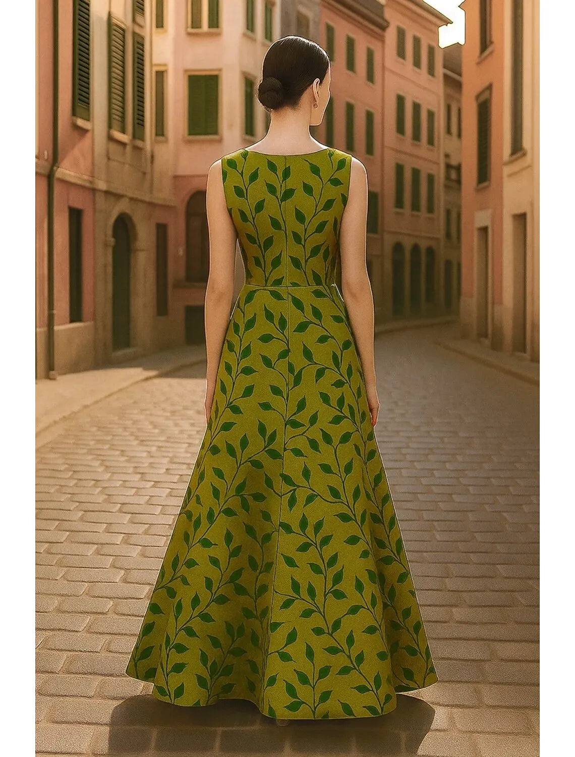 Modern A-Line Sleeveless V Neck Satin Pleats Floor-Length Mother Of The Bride Dress
