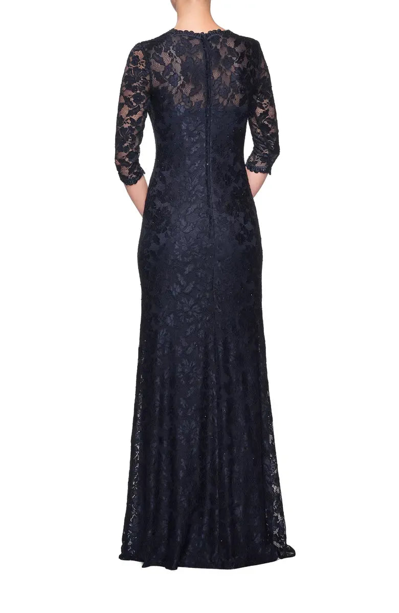 Modern Fitted Sweetheart Neck Long Sleeve Zipper Up Floor-Length Mother of the Bride Dress