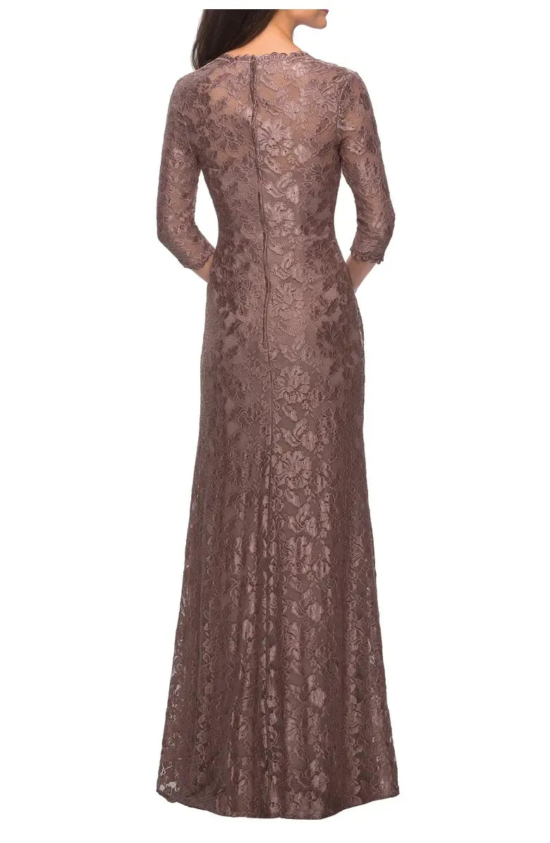 Modern Fitted Sweetheart Neck Long Sleeve Zipper Up Floor-Length Mother of the Bride Dress