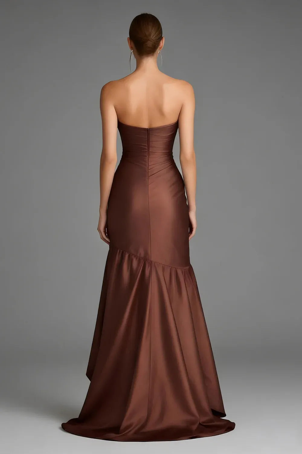 Modern Mermaid Sweetheart Sleeveless Zipper Up Ruffles Floor-Length Prom Dress