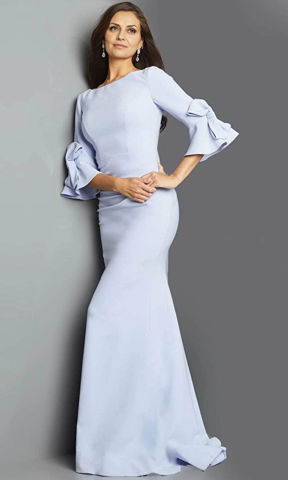 Weitese Stores With Prom Dresses Bateau Evening Mother of the Bride Dress 3/4 Sleeves Prom Gown Formal Women's Dresses