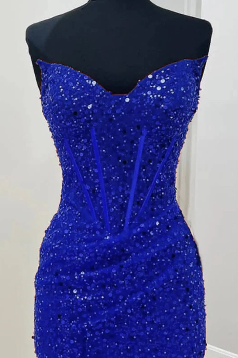 Off-the-Shoulder Bodycon Sweetheart Sequins Corset Homecoming Dress