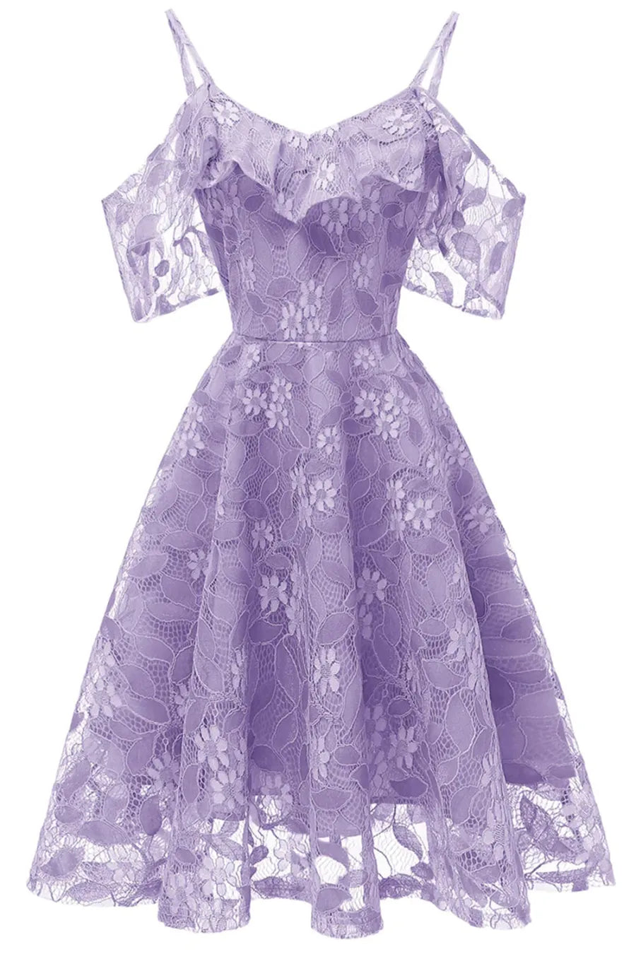 Robe de soirée à épaules dénudées avec appliqués 