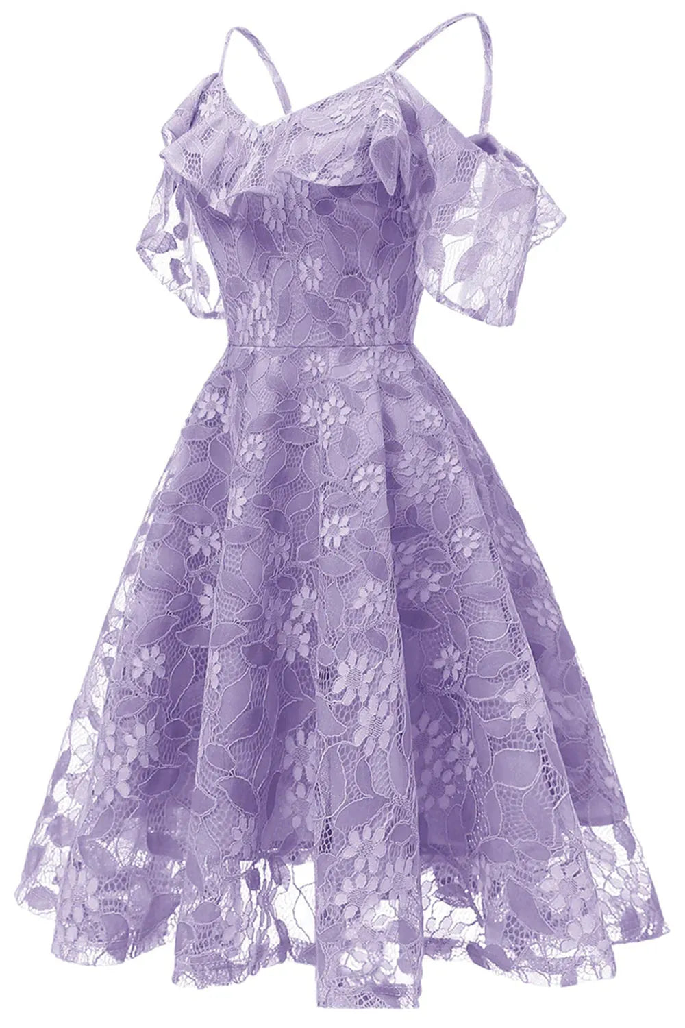 Robe de soirée à épaules dénudées avec appliqués 