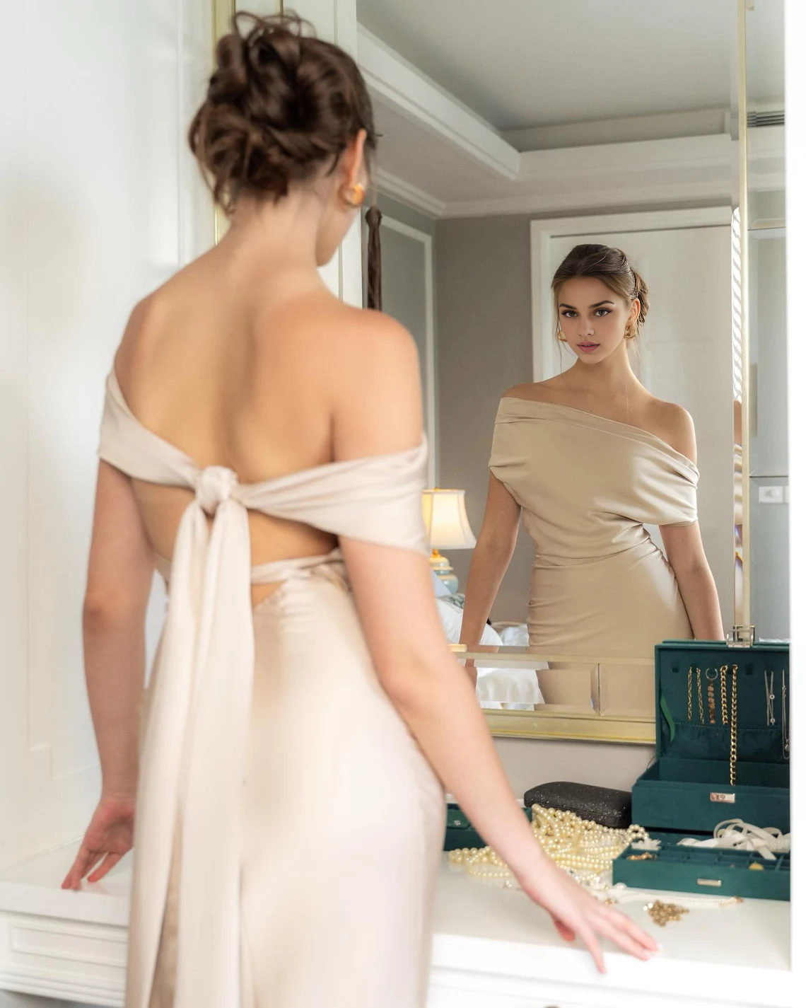 Open Back Dress Adjustable Neck Maxi Dress Long Dress Party Dress High Waist Maxi Dress Prom Dress Sleeveless