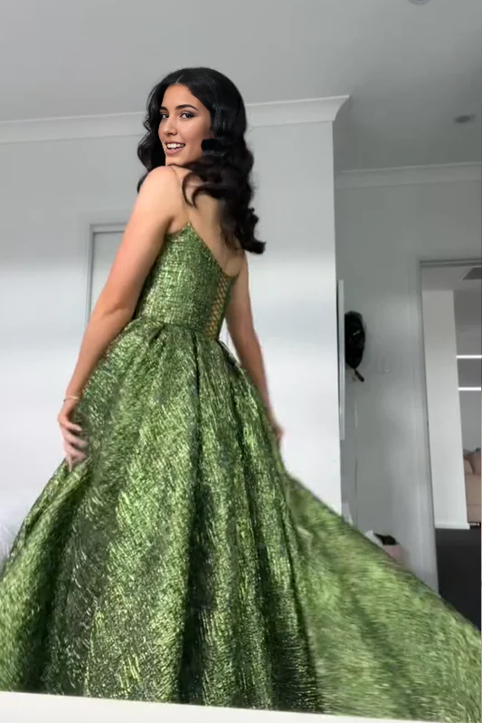 Robe de soirée élégante pour femme, coupe trapèze, bretelles spaghetti, robe de bal longue fendue 