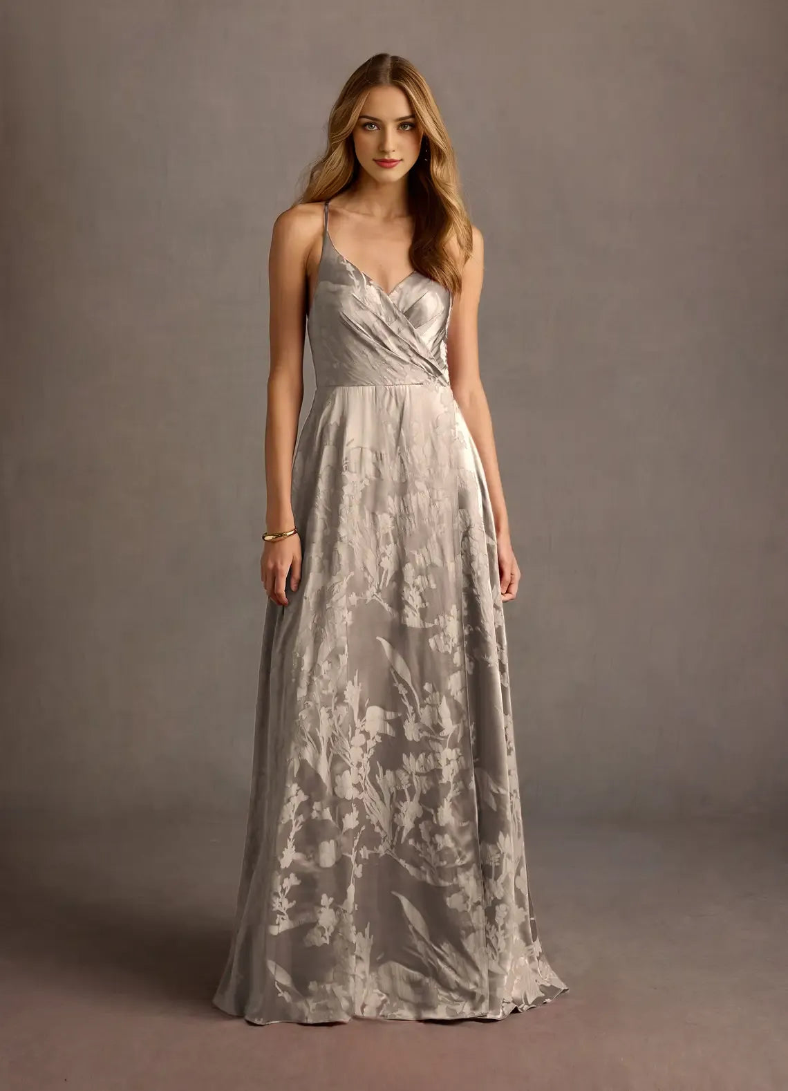 Vestido Weitese con tirantes finos, sin mangas, romántico, estampado de flores, vestido de noche, largo hasta el suelo, sin espalda, vestido de fiesta 