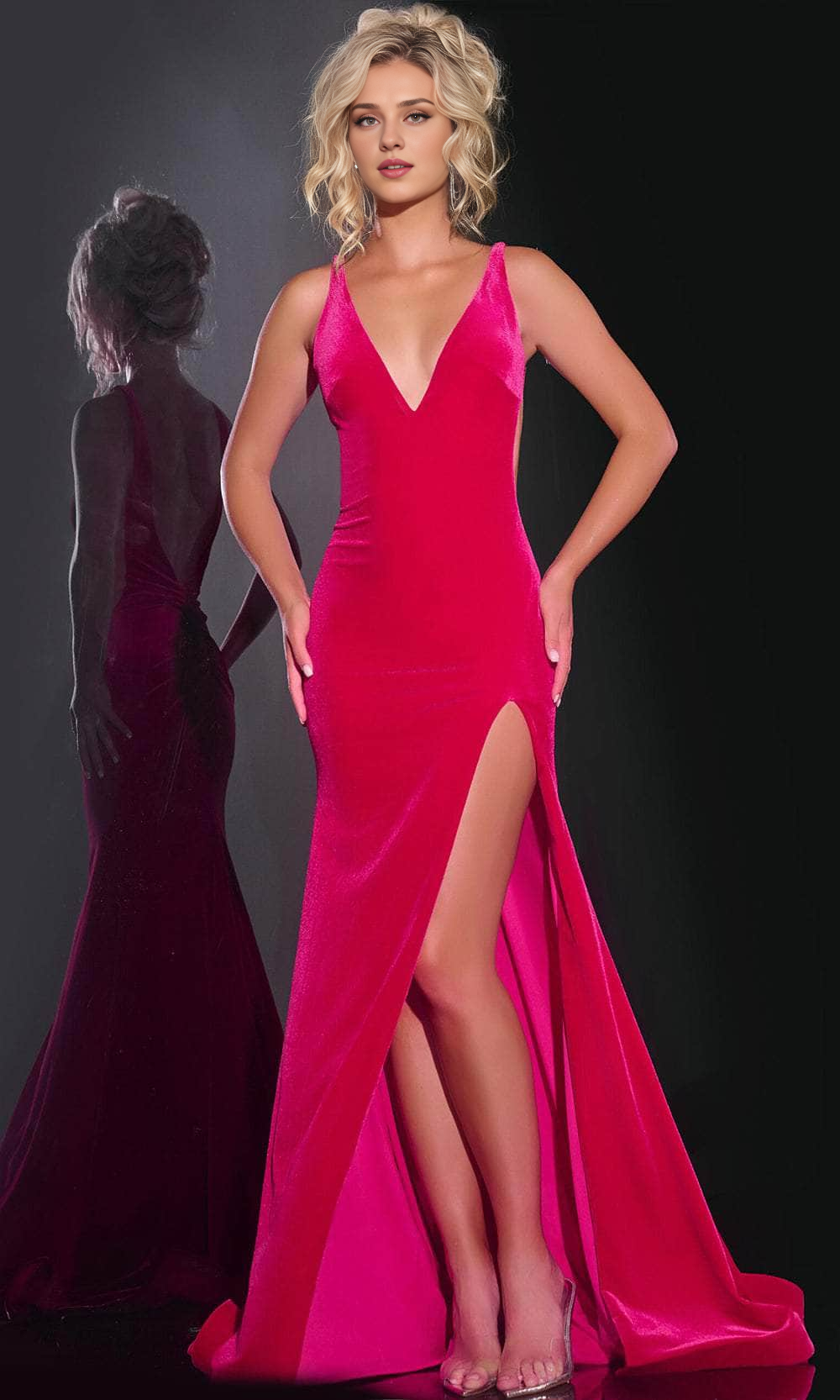 Weitese Stores With Prom Dresses Special Occasion Collection Sleeveless Plunging V Neckline Mermaid Prom Gown With Hight Slit Formal Women's Dresses