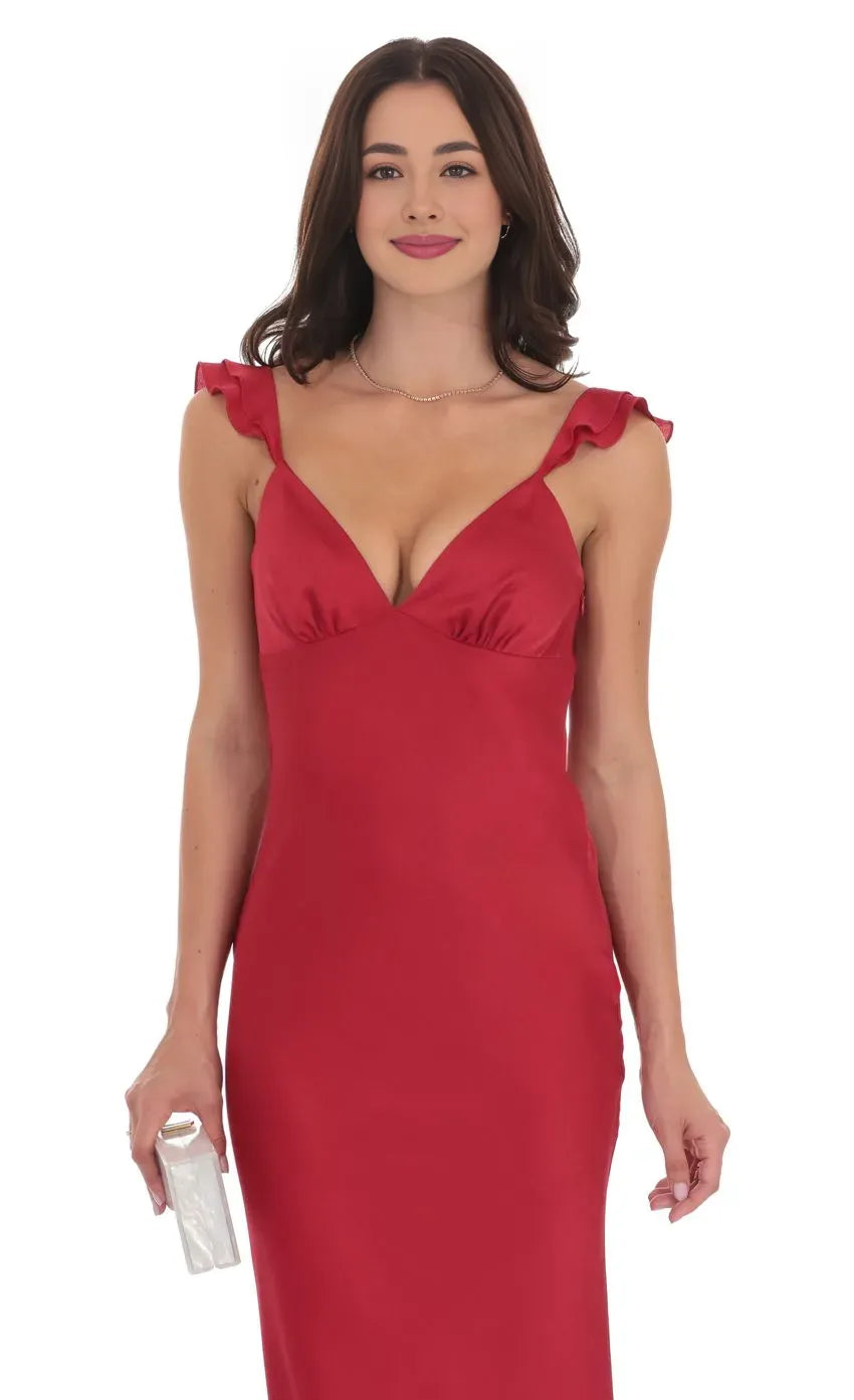 Pretty Sheath/Column V Neck Sleeveless V Back Floor-Length Prom Dress