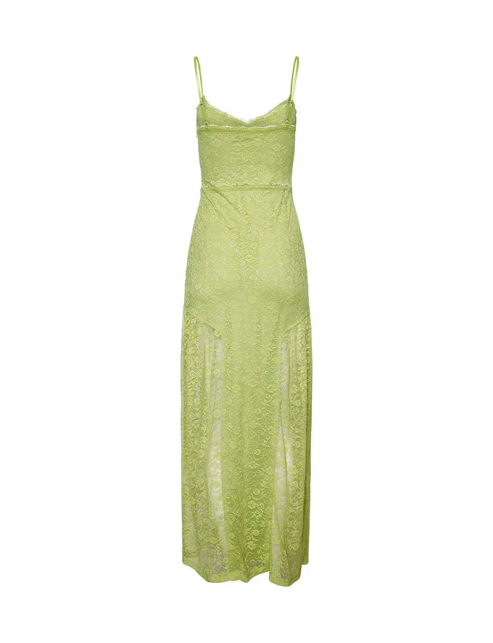 Weitese Dress Prom Dress Stores Green Spaghetti Straps Lace Sheath Long Prom Dress Evening Gown Party Dress Formal Women's Dresses
