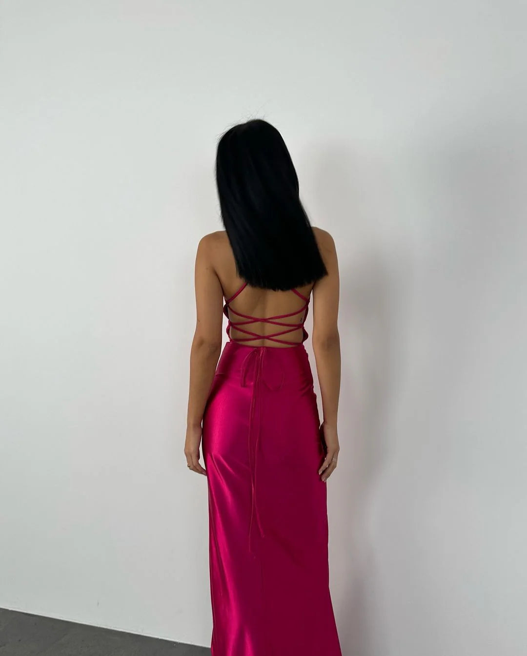 Weitese Formal Women's Dresses Hot Pink Sheath Long Prom Dress Formal Evening Gown Prom Dress Store