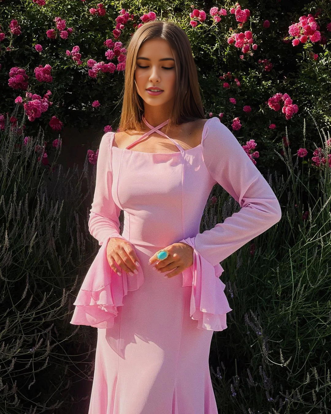 Vestidos formales Weitese para mujer, mangas largas, sirena, rosa, vestido de fiesta, vestido formal de noche, tienda de vestidos de fiesta 