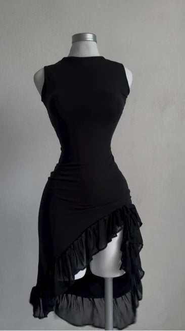 Weitese Dress Prom Dress Stores Black Sleeveless Sheath Formal Prom Dress Midi Cocktail Dress Party Dress Formal Women's Dresses