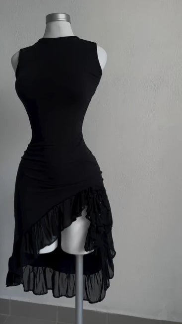 Weitese Dress Prom Dress Stores Black Sleeveless Sheath Formal Prom Dress Midi Cocktail Dress Party Dress Formal Women's Dresses