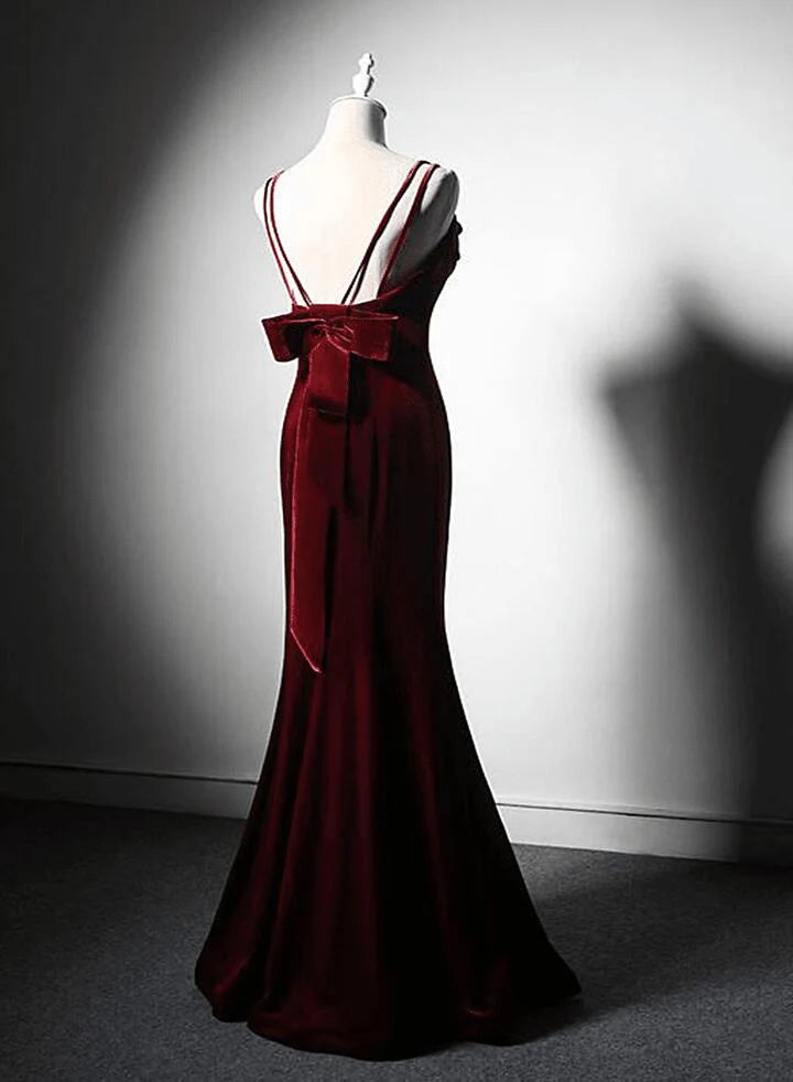 Weitese Dress Prom Dress Stores Wine Red Straps Mermaid Long Prom Dress Evening Gown Party Dress Formal Women's Dresses