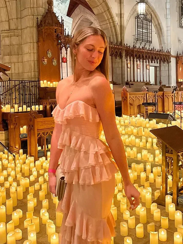 Robe Weitese rose chérie fourreau superposée longue robe de bal robe d'invité de mariage robe de soirée robes de soirée robes robes formelles grande taille 