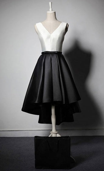 Pleated Satin High Low Formal Evening Sleeveless Dress