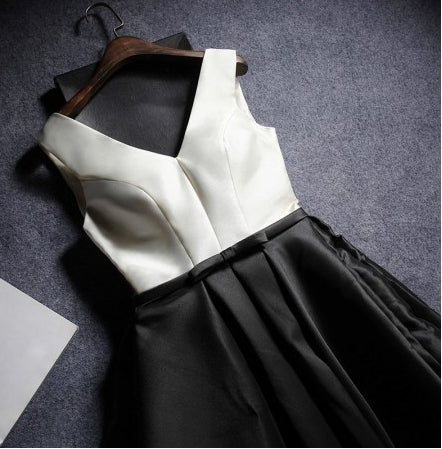 Pleated Satin High Low Formal Evening Sleeveless Dress