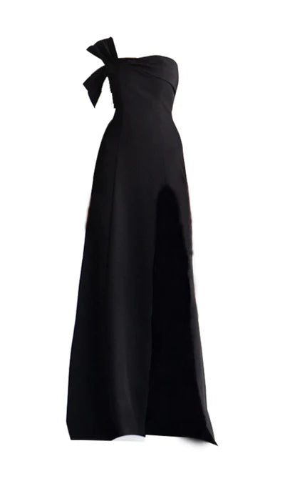 One-shoulder Prom Dress With Slit