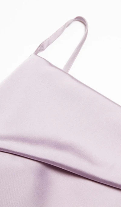 Satin Spaghetti Straps Strap Prom Dress