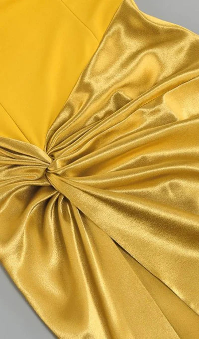 Strapless Corset Prom Dress With Slit