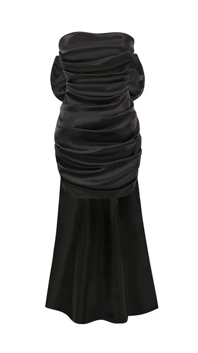 Off-the-Shoulder Strapless Bowknot Prom Dress