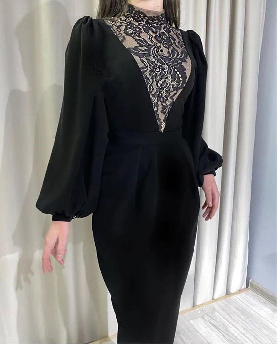 Robe de bal élégante coupe trapèze longueur cheville