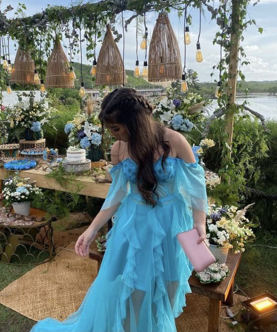 Off The Shoulder Charming Long Prom Dress