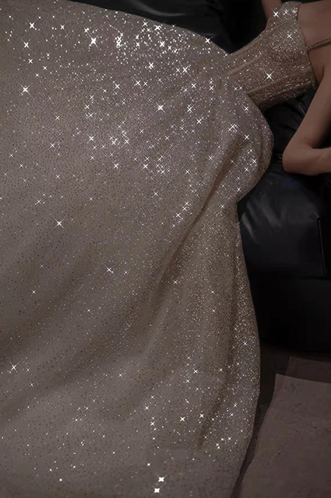 Robe de bal dos nu à bretelles spaghetti