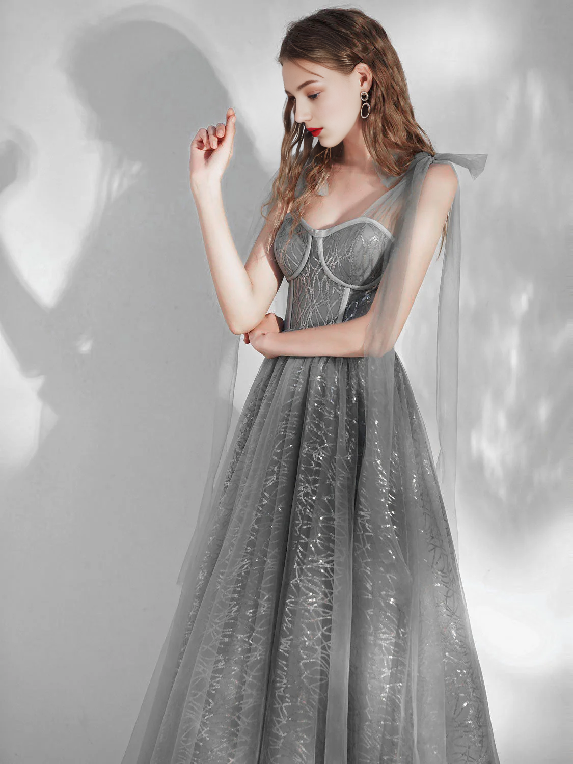 Straps Sweetheart Neck Tulle Short Prom Dress