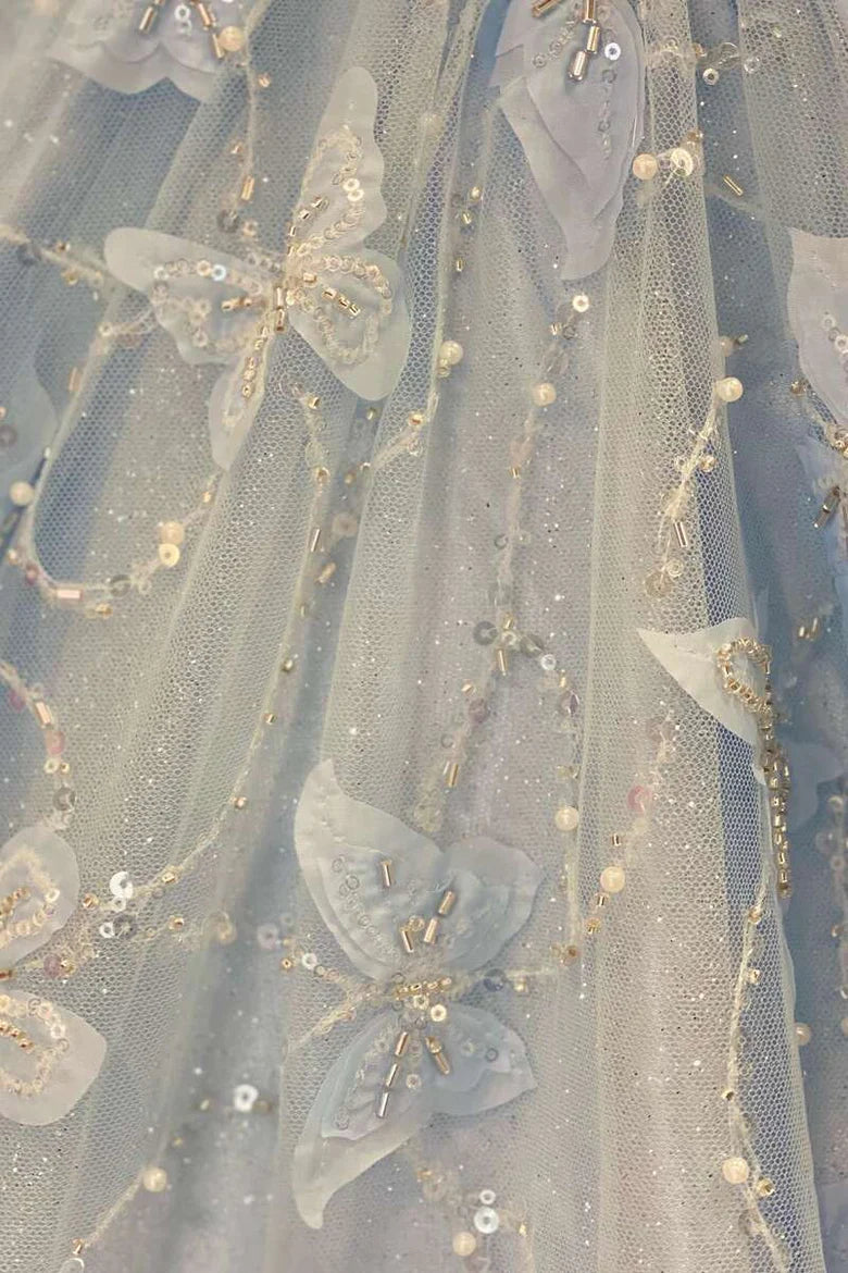 Robe de bal trapèze à épaules dénudées et décolleté en cœur