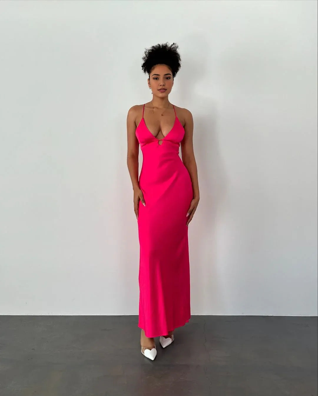 Weitese Formal Women's Dresses Hot Pink Sheath Long Prom Dress Formal Party Gown Prom Dress Store