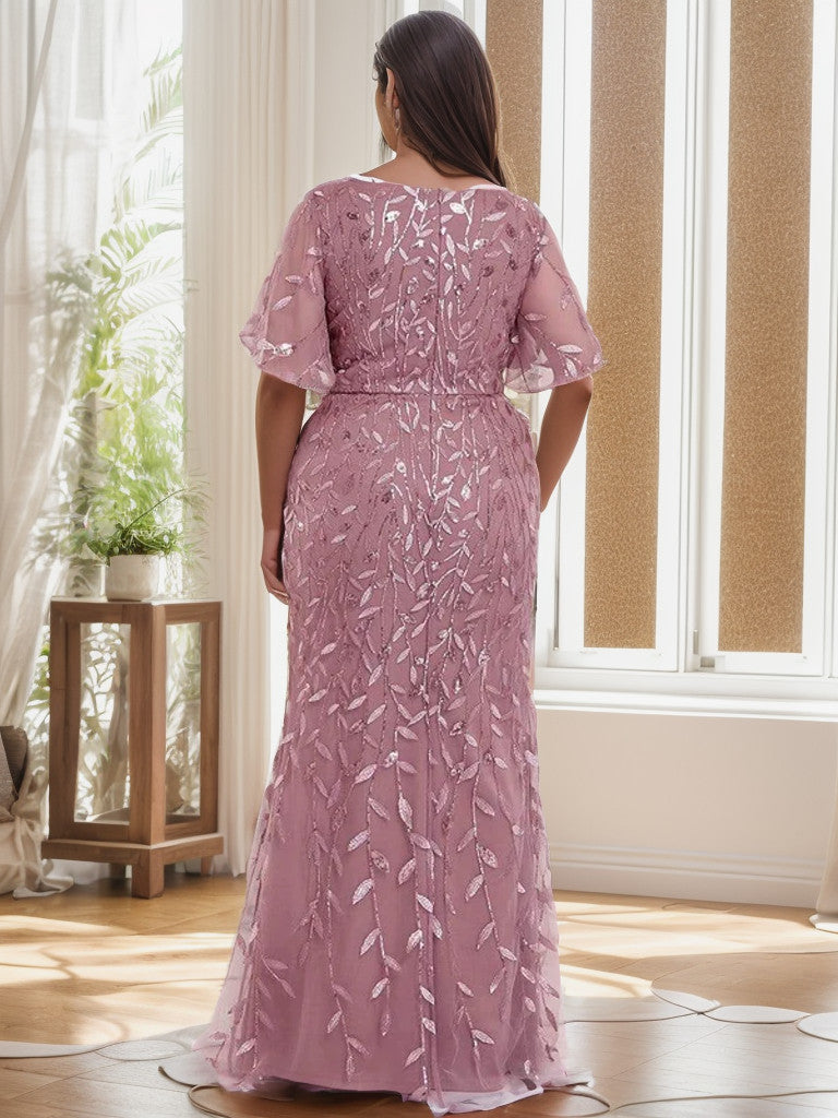 Weitese Robes formelles longues sirène grande taille pour les mariages