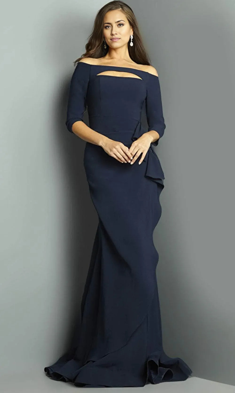 Weitese Stores With Prom Dresses Elegant Off-Shoulder Quarter Sleeve Mother of the Groom Dress Formal Women's Dresses