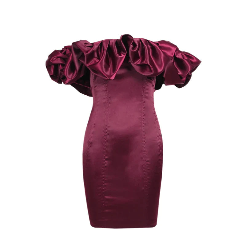 Weitese Formal Women's Dresses Sexy Off Shoulder Ruffles Summer Dress Prom Dresses Stores