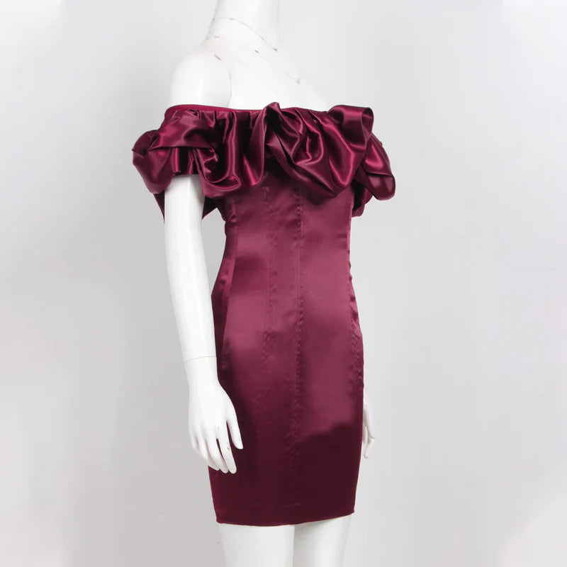 Weitese Formal Women's Dresses Sexy Off Shoulder Ruffles Summer Dress Prom Dresses Stores