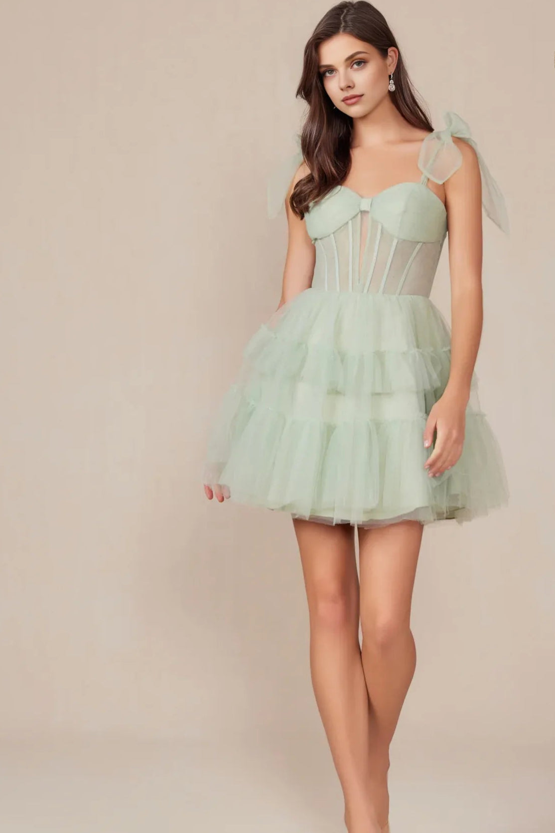 Weitese Dress A Line Fuchsia Tiered Cocktail Dress Lace Up Strapless Back Zip Up Sleeveless Homecoming Dress