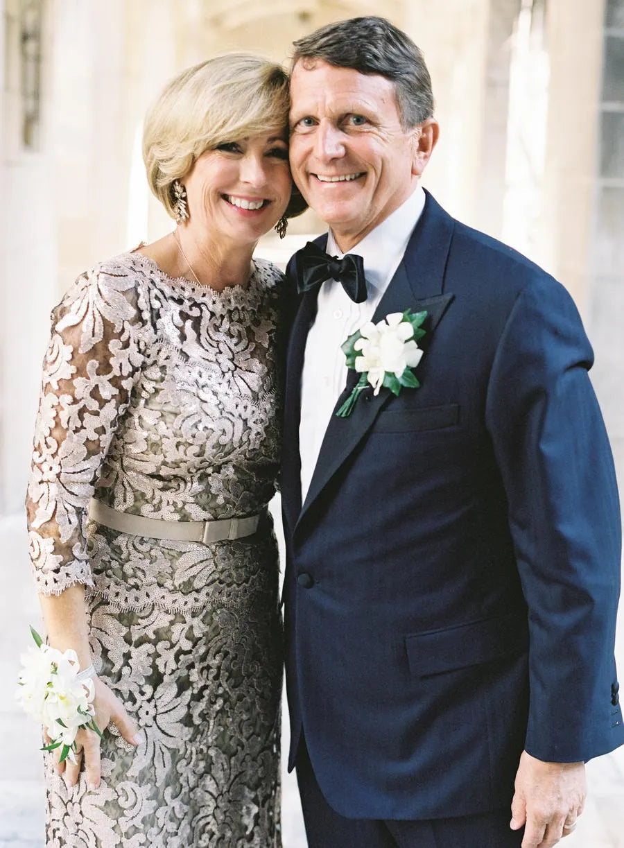 Sash/Ribbon/Belt Scoop 3/4 Sleeves Floor-Length Mother of the Bride Dresses