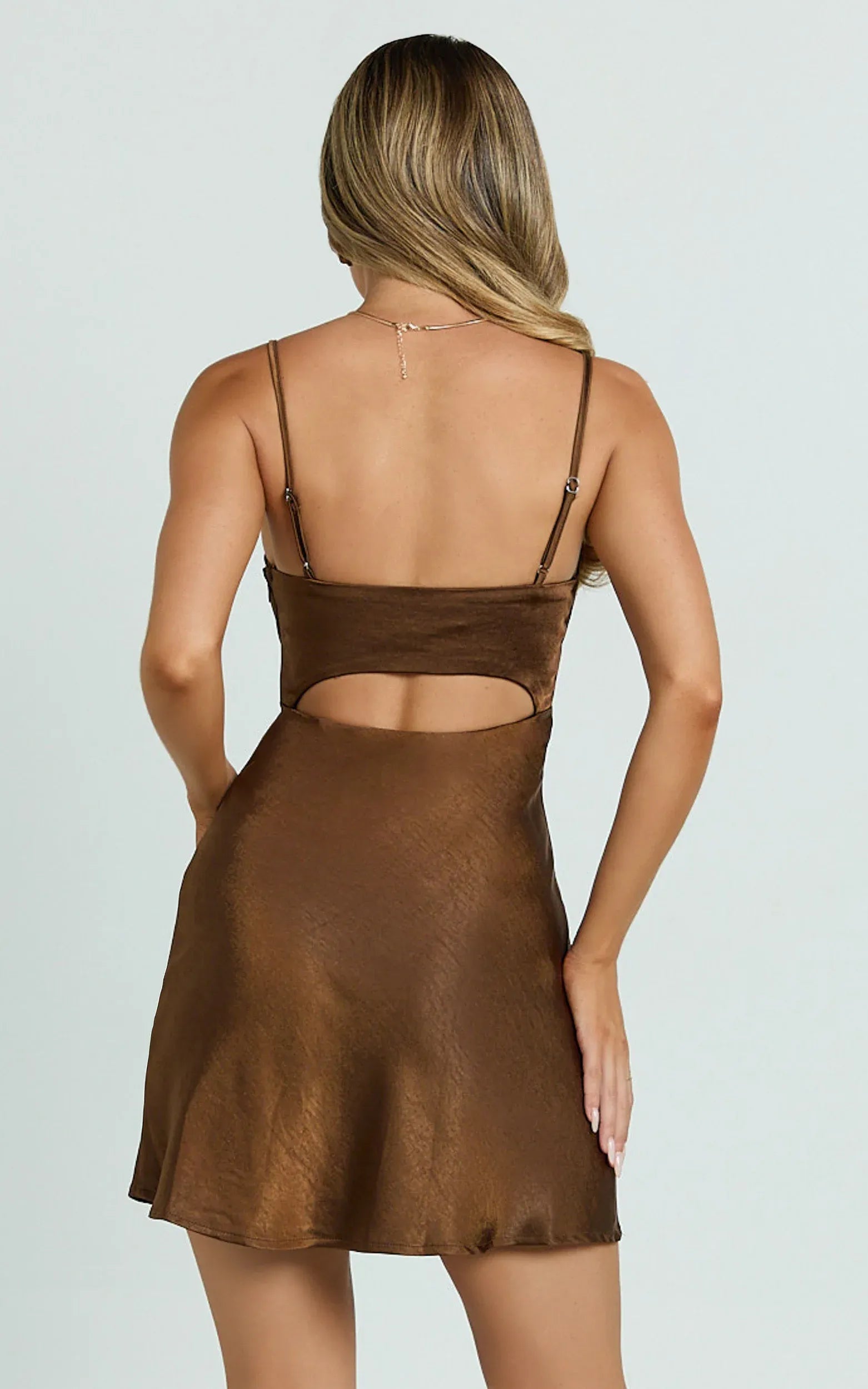 Sexy Sheath/Column Spaghetti Straps Sleeveless Backless Short-Mini Homecoming Dress