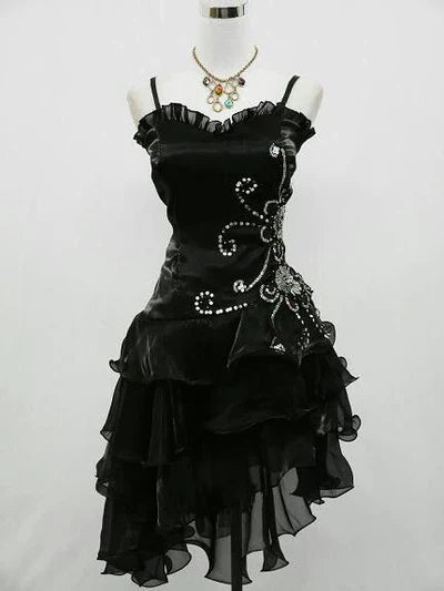 Sexy Sheath/Column Spaghetti Straps Sleeveless Lace Up Knee-Length Party Dresses